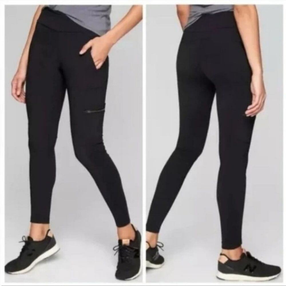 Athleta Highline Hybrid Cargo Pant Black size 2